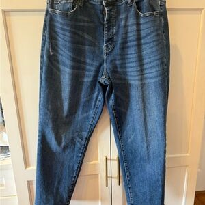 VERVET by Flying Monkey Straight Leg Jeans Size 32 High Rise Stretch Denim